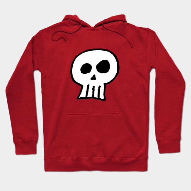 Hamlet Skull Design Hoodie by witterworks